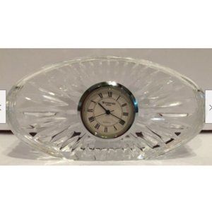 Waterford Accents - Waterford Cut Crystal Quartz Clock Paperweight Waterford Accents - Waterford Cut Crystal Quartz Clock Paperweight